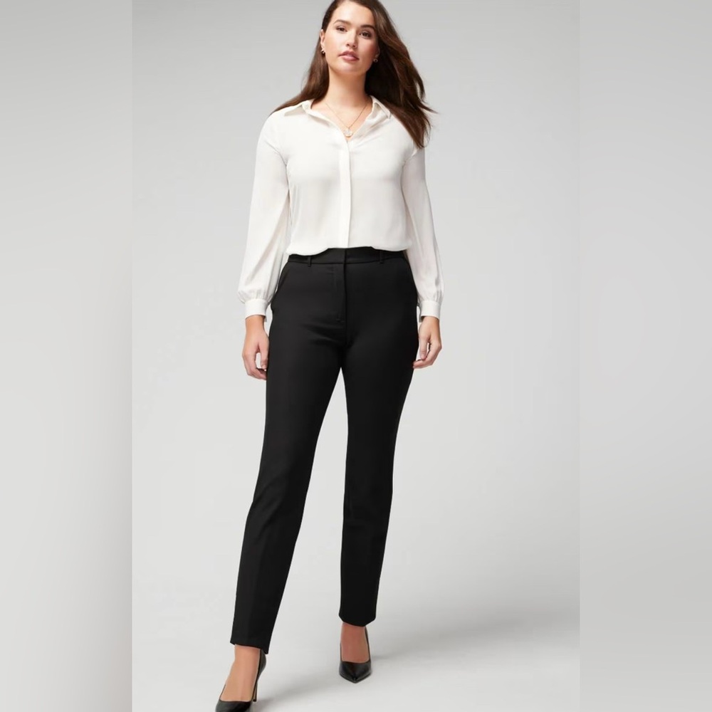 WHBM-Black Slim Ankle Pant